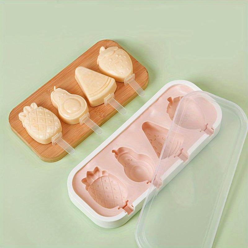 Reusable Silicone Cartoon Popsicle Mold Set - My Store