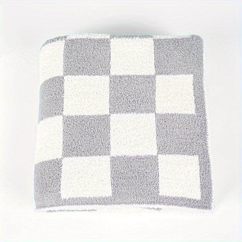 Comfort Soft Feather Yarn Knitted Throw Blanket - My Store