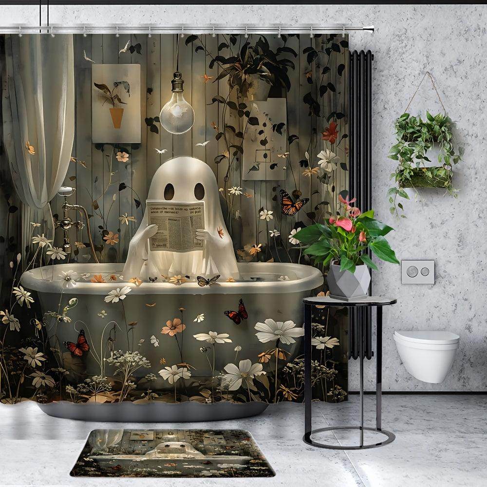 Whimsy Ghost Bath Curtain - My Store