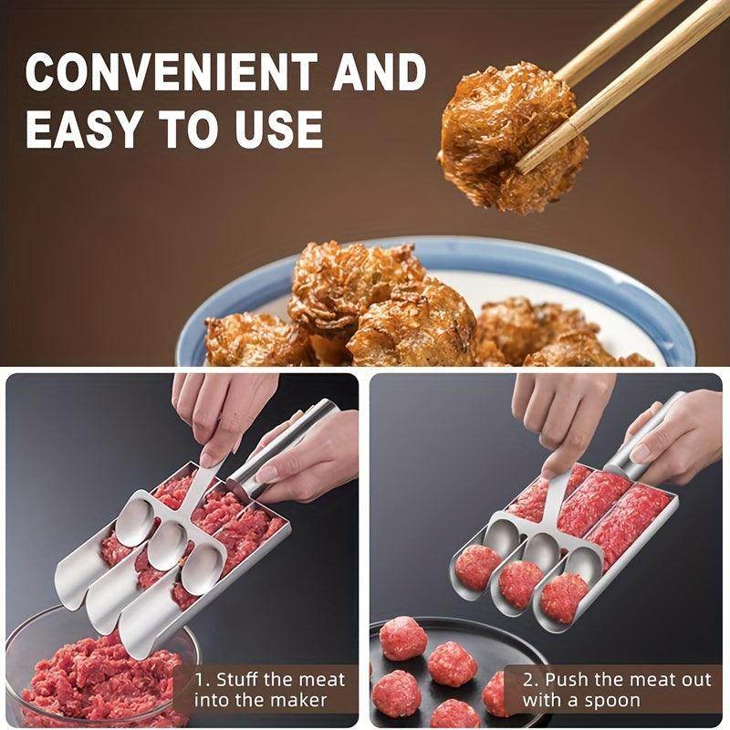 Stainless Steel Meatball Maker Set (2-Piece) - My Store