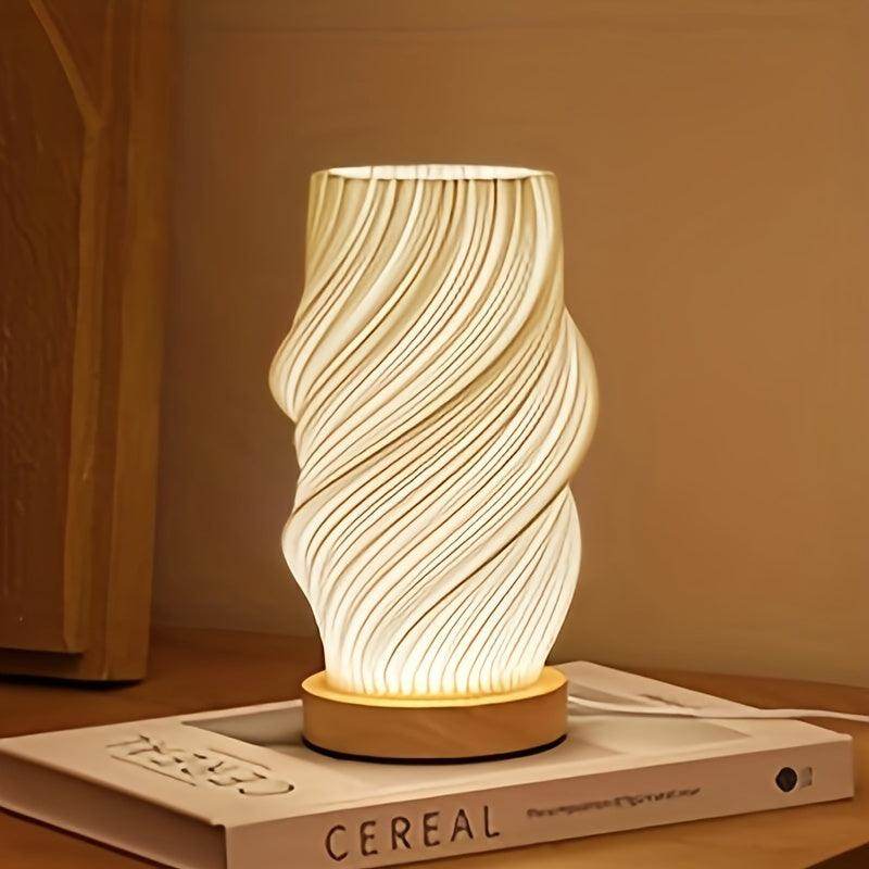 Modern Dimmable Table Lamp with Wooden Base - My Store
