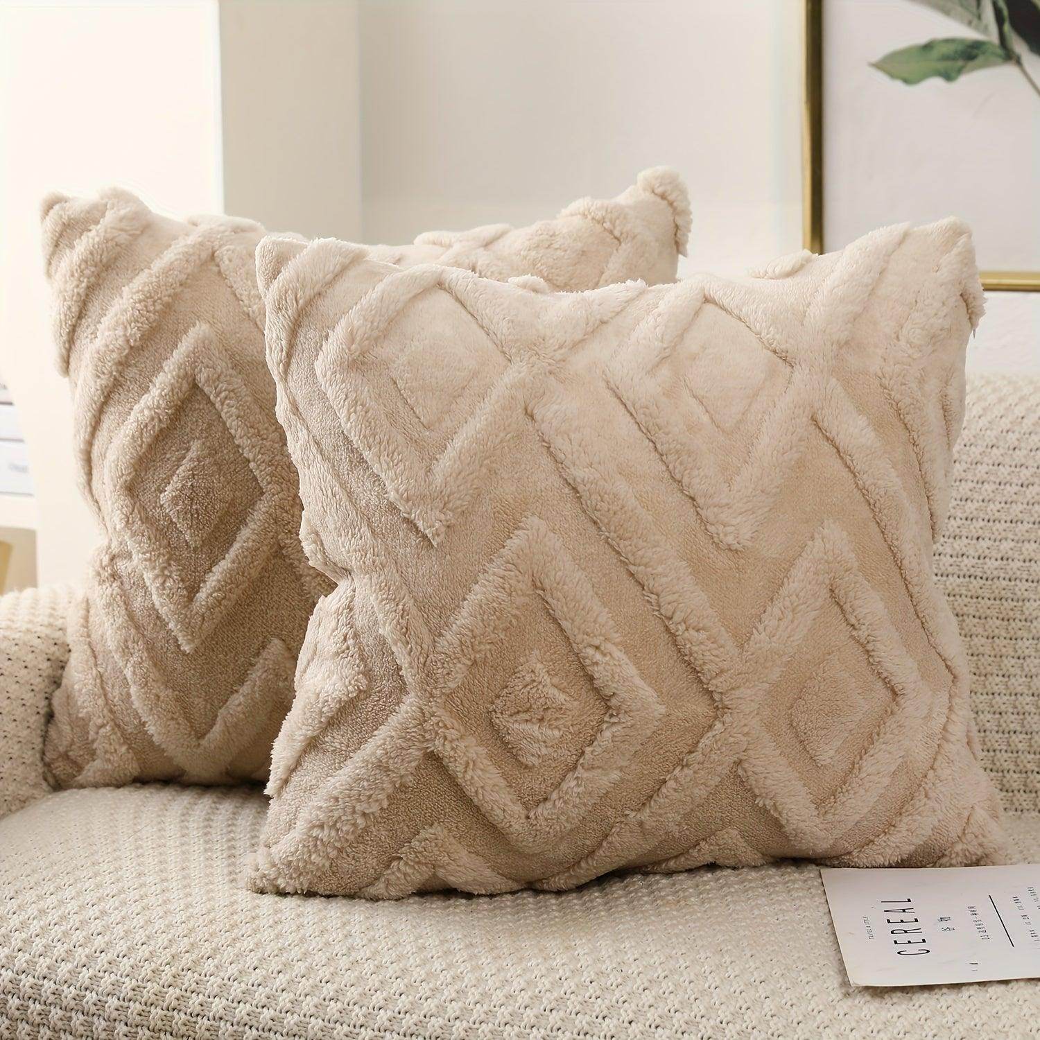 Soft Plush Velvet Pillow Covers (2pcs) - My Store