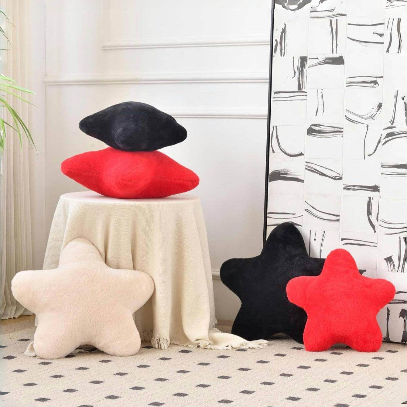 Modern Star-Shaped Plush Throw Pillow - My Store