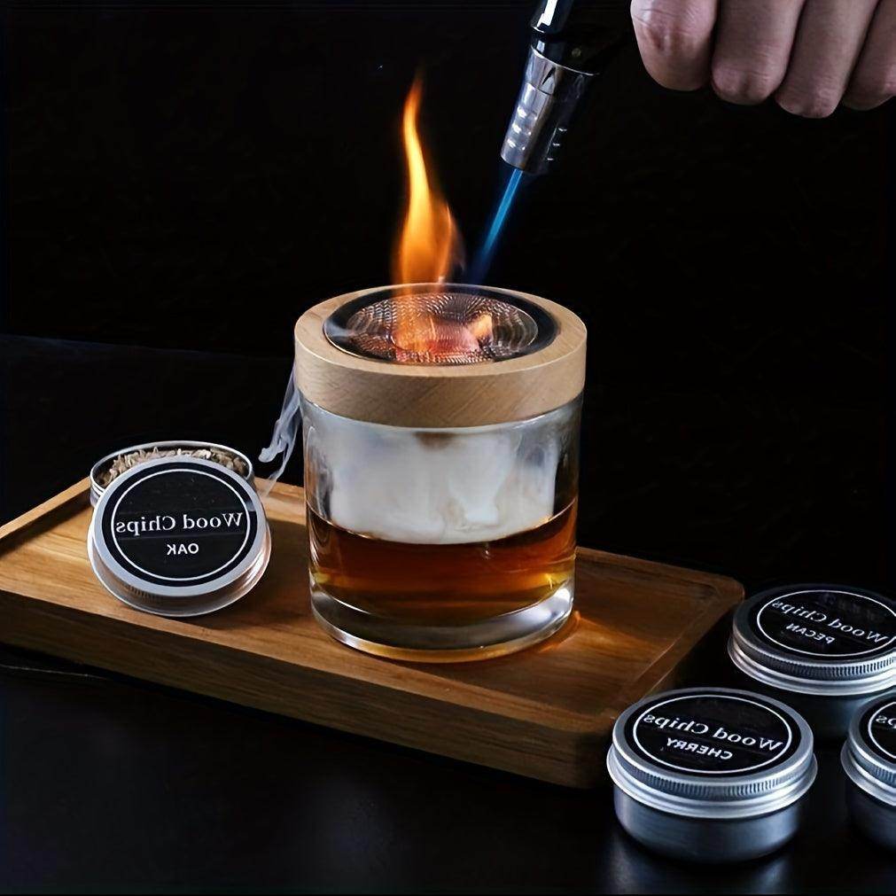 Smoked Wood Cocktail Shaker Set - My Store