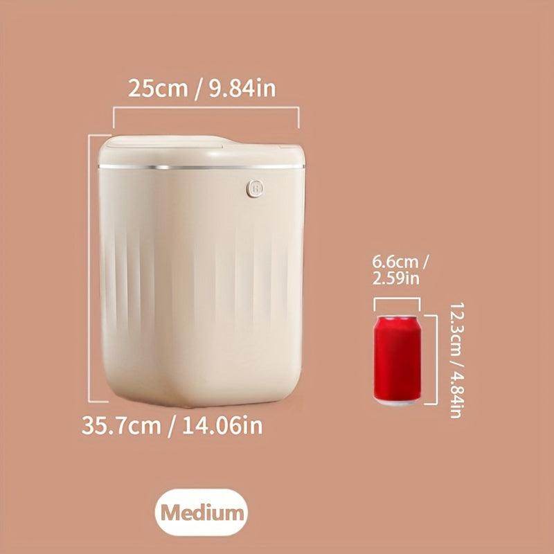 White/Cream Smart Trash Can - My Store