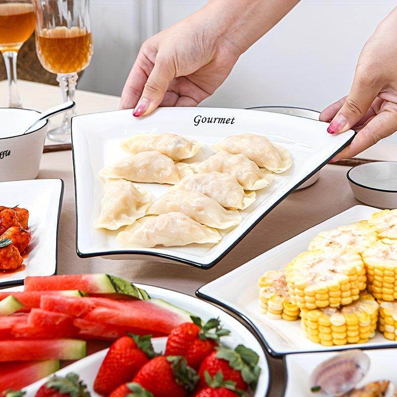 9pcs White French Platter Set - My Store