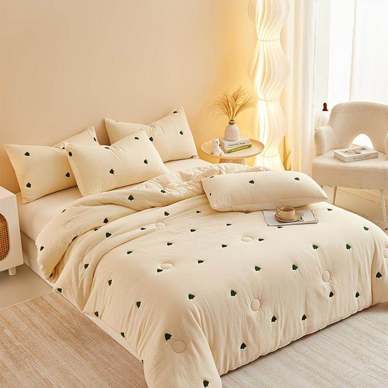 1pc Contemporary Embroidered Quilt - My Store