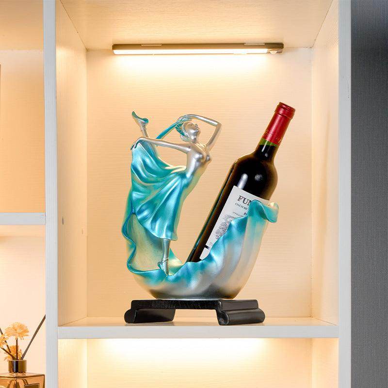Elegant Ocean-Inspired Resin Wine Rack - My Store