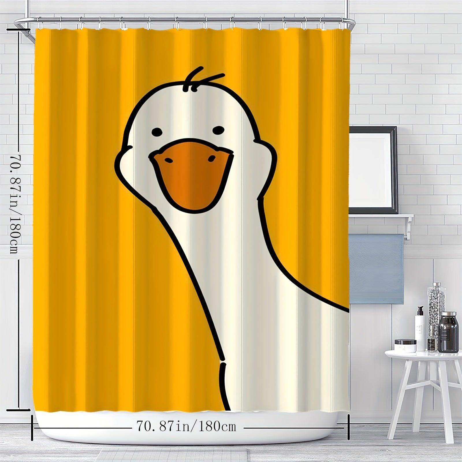 Cartoon Goose Shower Curtain - My Store