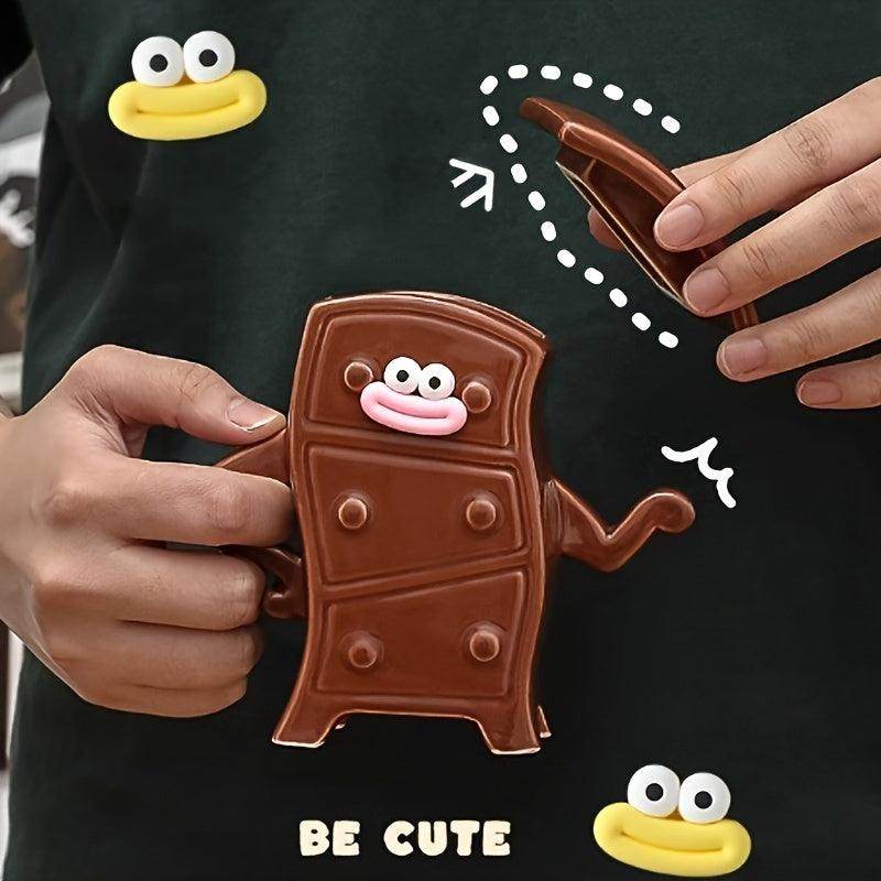 Whimsical Animal Print Glass Mug with Straw - My Store