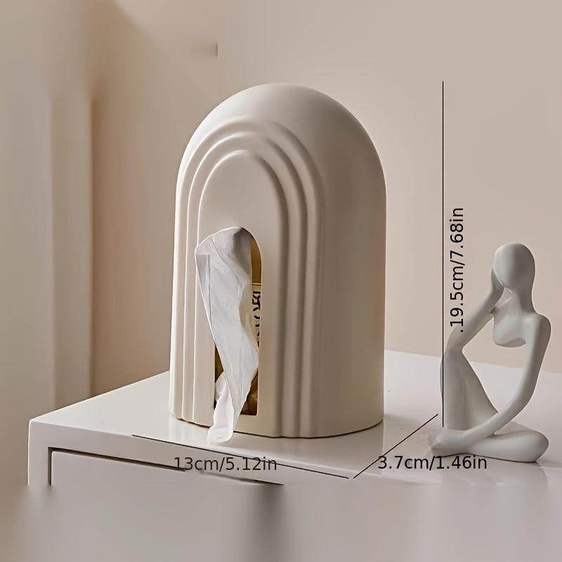 Arch-Shaped Ceramic Tissue Box - My Store
