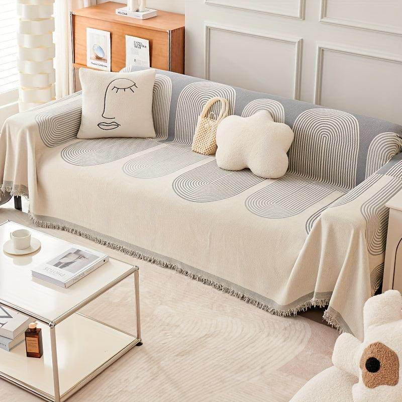 Chenille Sofa Cover Blanket – Pet-Friendly & Anti-Scratch - My Store