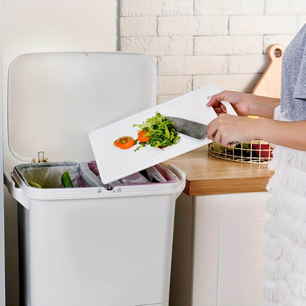 38L Plastic 2-Tier Recycling Rubbish Bin - My Store