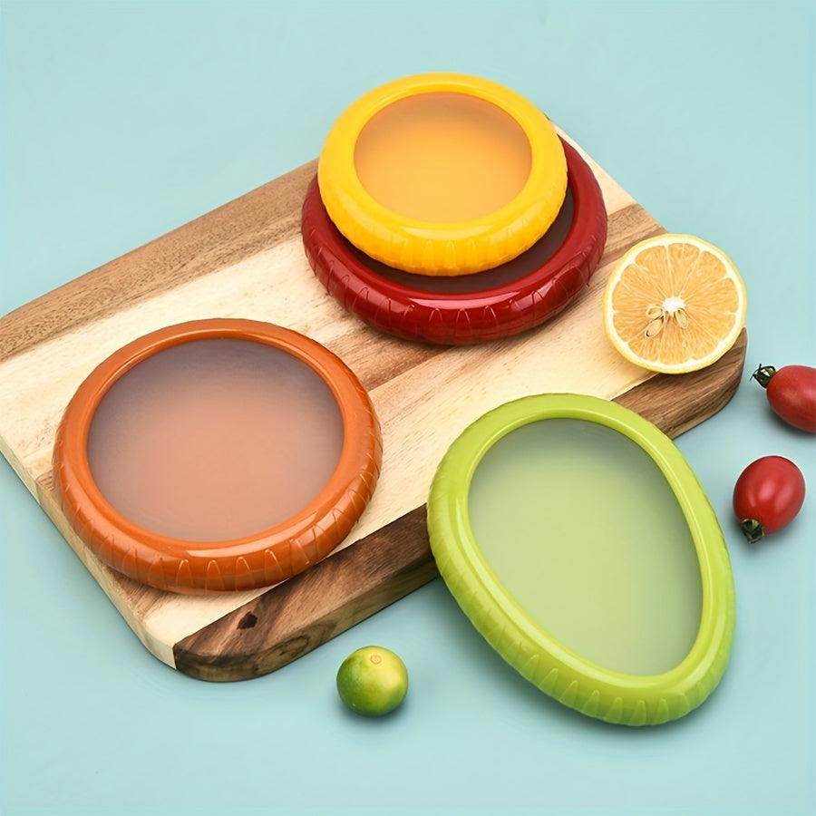 Silicone Vegetable Storage Set - 4pcs Reusable Containers - My Store
