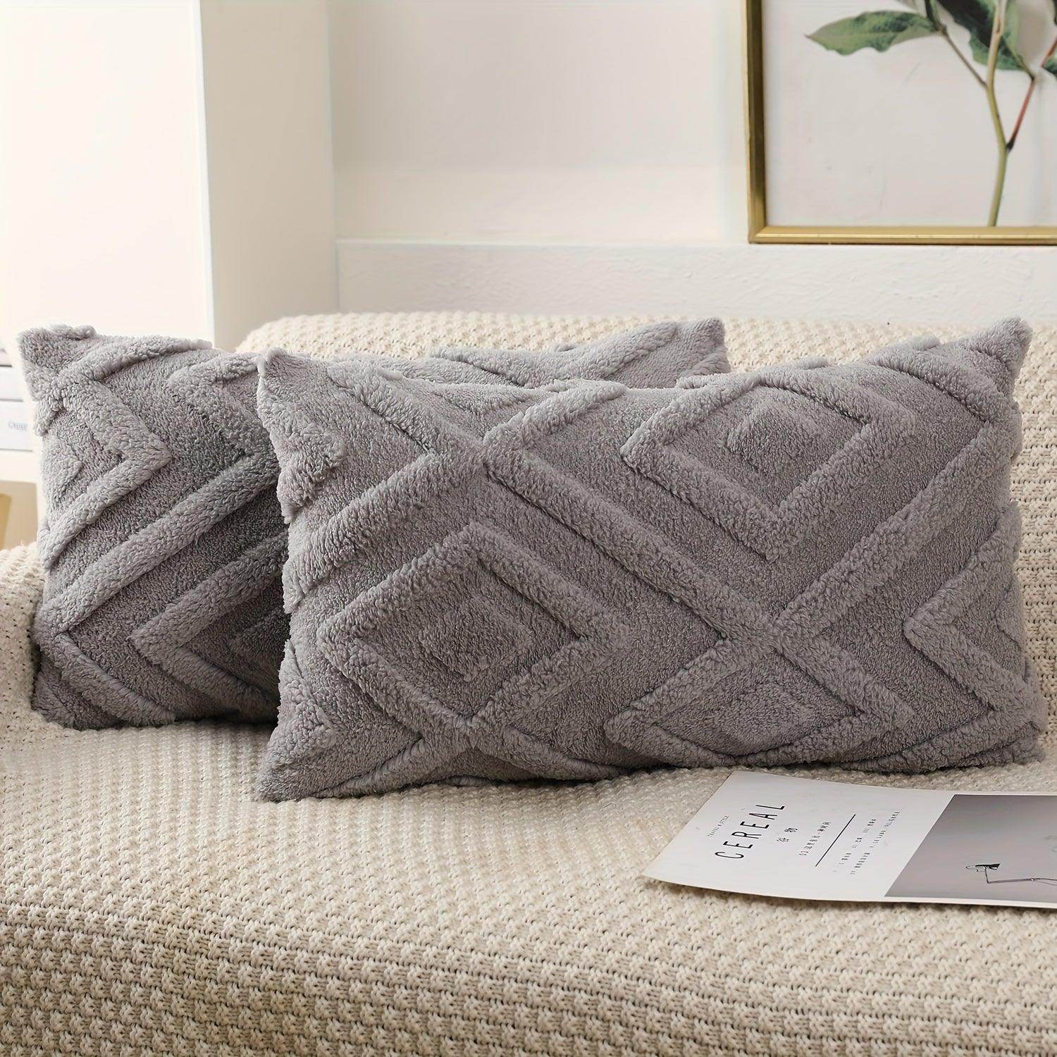 Soft Plush Velvet Pillow Covers (2pcs) - My Store