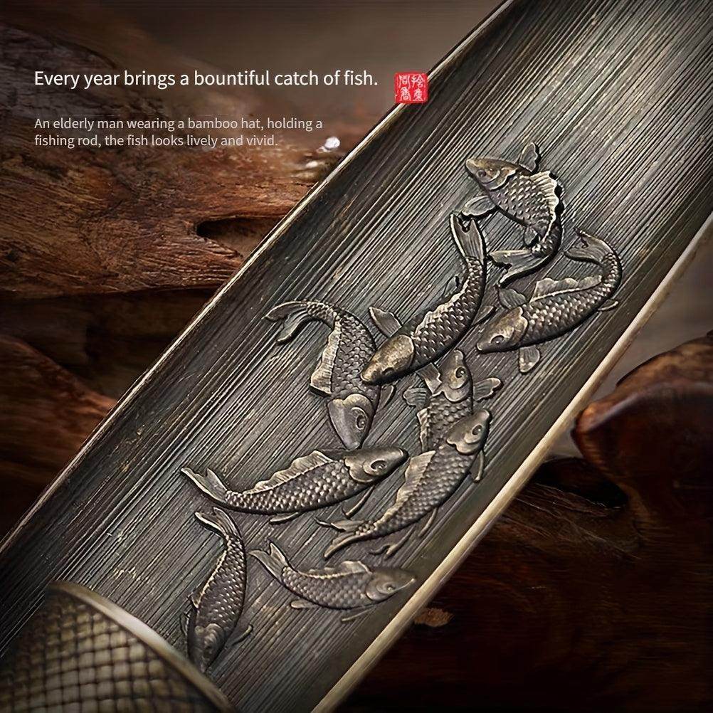 Traditional Boat-Shaped Metal Incense Burner - My Store