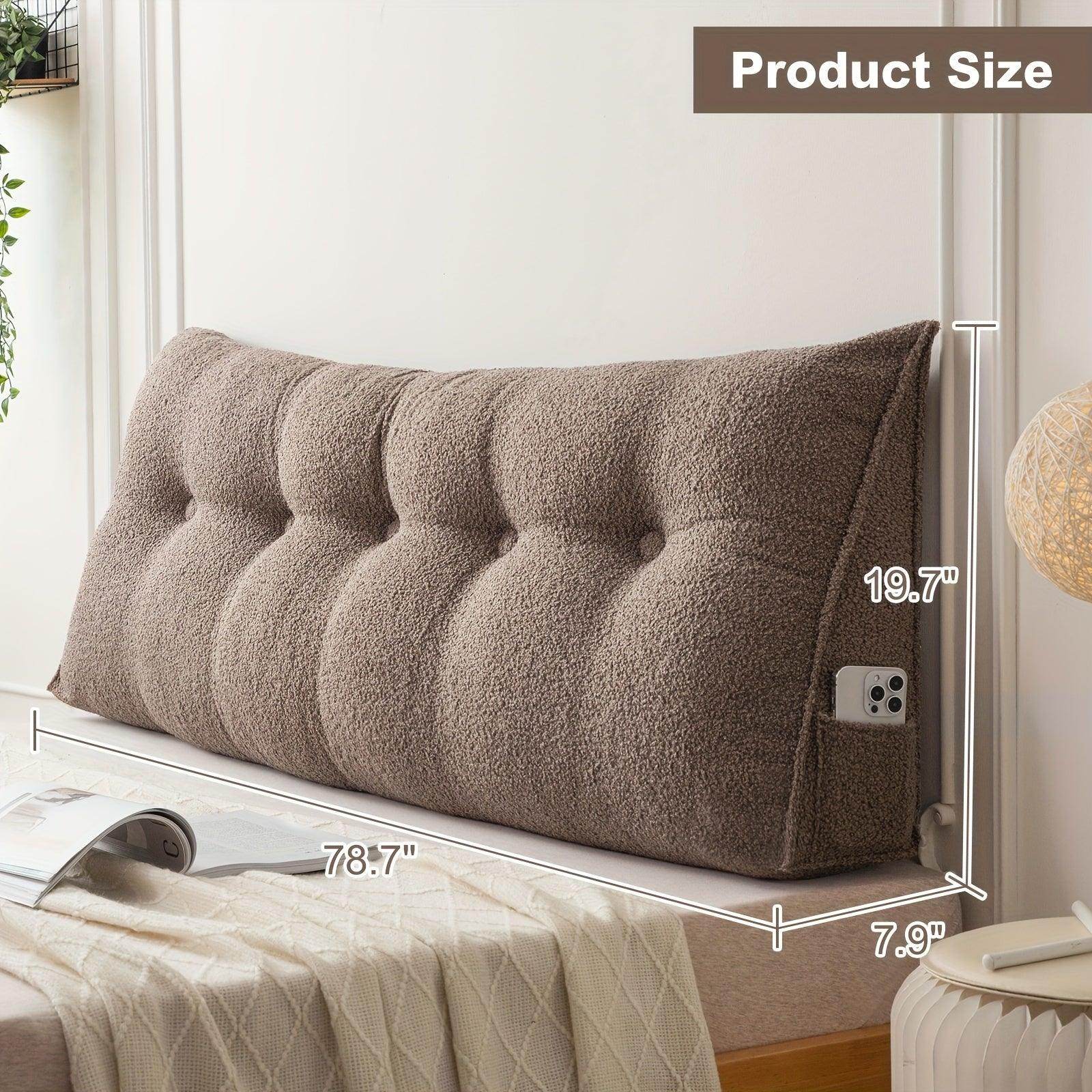 Removable & Washable Triangular Headboard Pillow - My Store