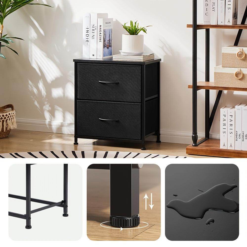 Nightstand with 2 Storage Drawers - My Store