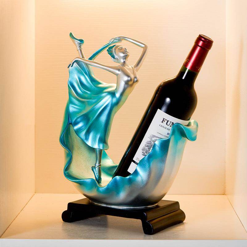 Elegant Ocean-Inspired Resin Wine Rack - My Store