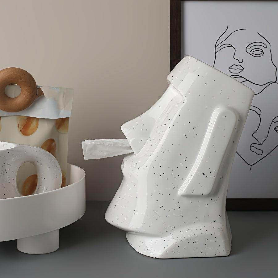Moai Ceramic Tissue Box Holder - My Store