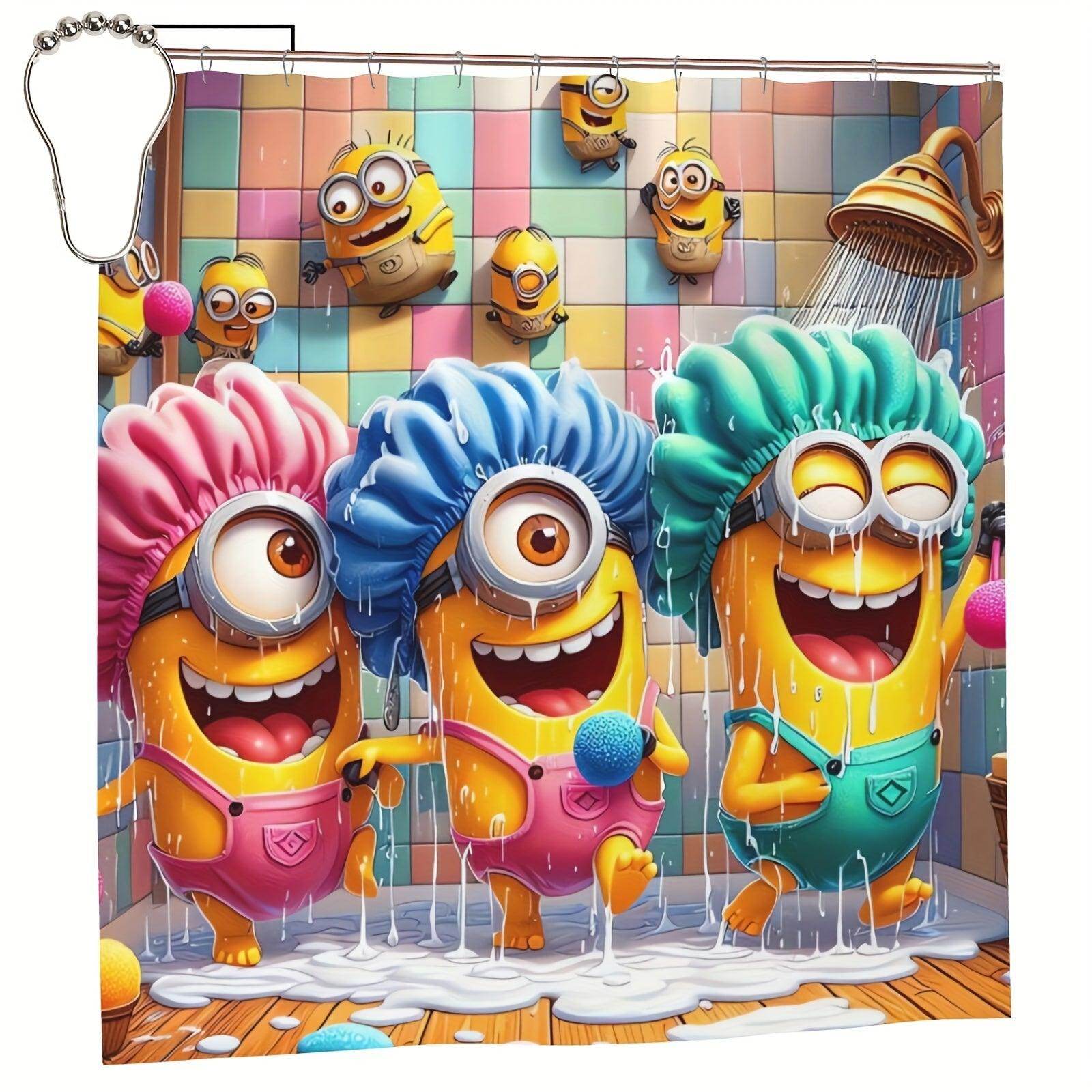 MINIONS Waterproof Shower Curtain Set - My Store