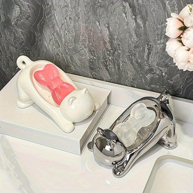 Ceramic Soap Dish with Drainage - My Store