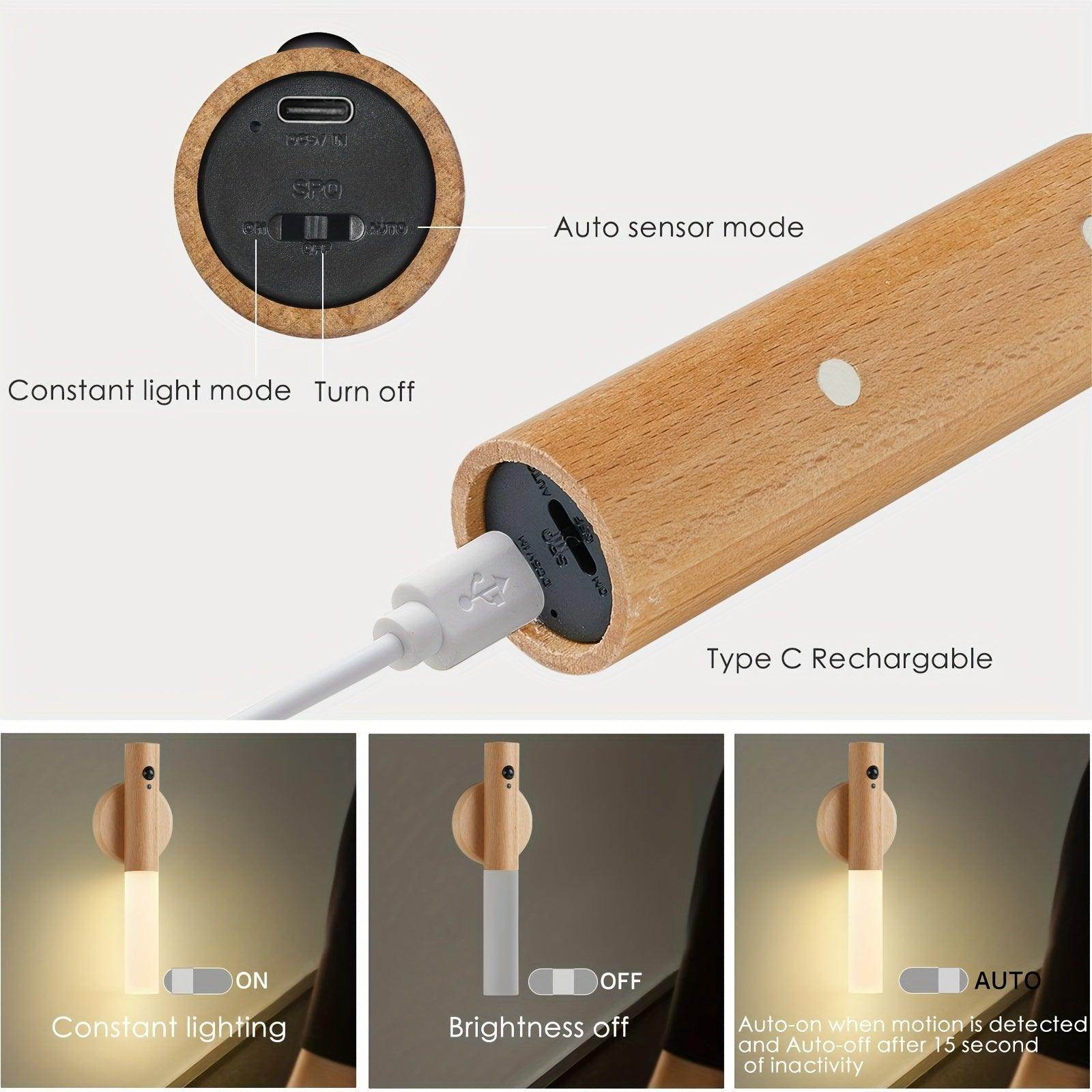 Modern Wall-Mounted Uplight Lamp with Motion Sensor - My Store