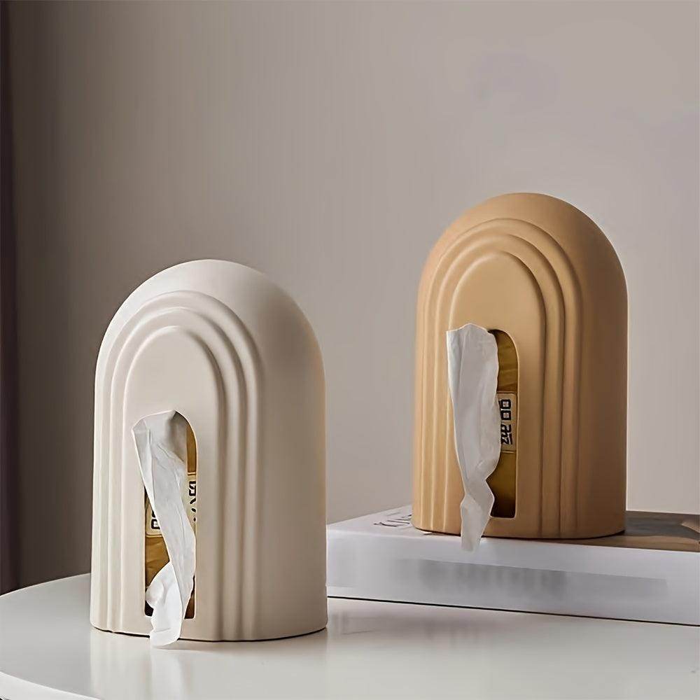 Arch-Shaped Ceramic Tissue Box - My Store