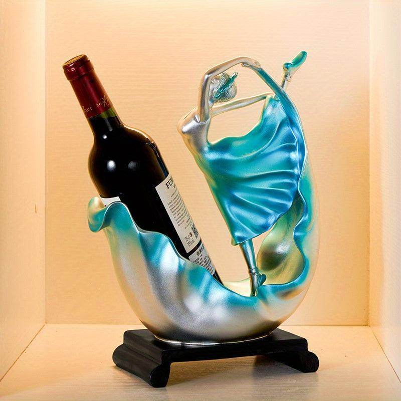 Elegant Ocean-Inspired Resin Wine Rack - My Store
