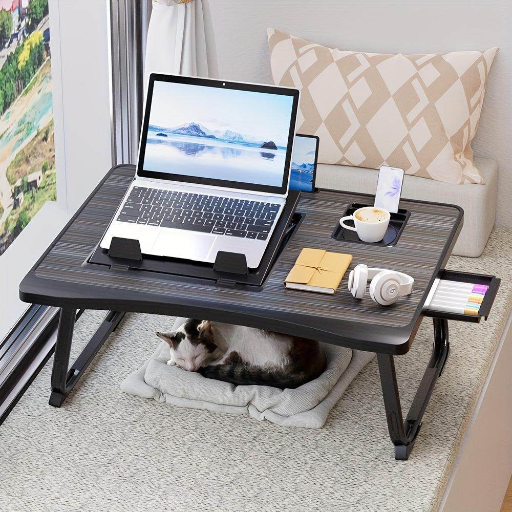 oldable Wooden Laptop Desk for Bed - My Store