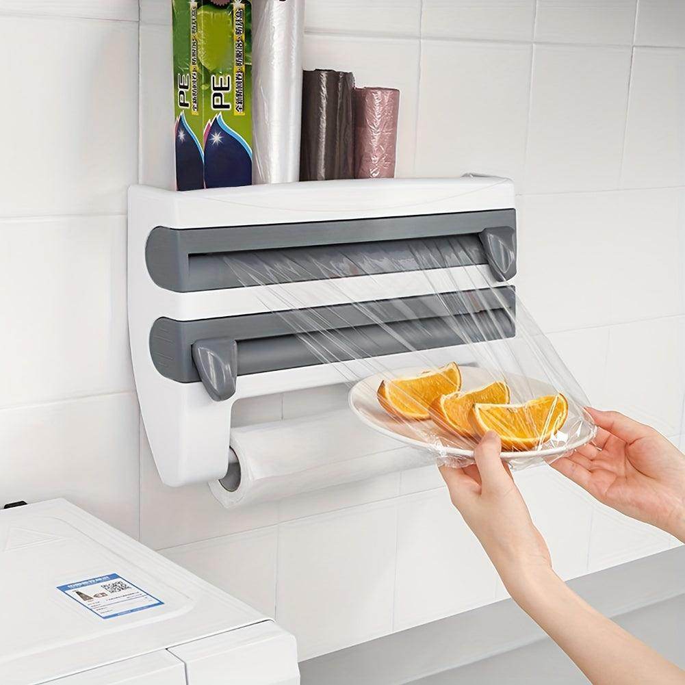 Wall-Mounted 3-in-1 Cling Film Dispenser - My Store