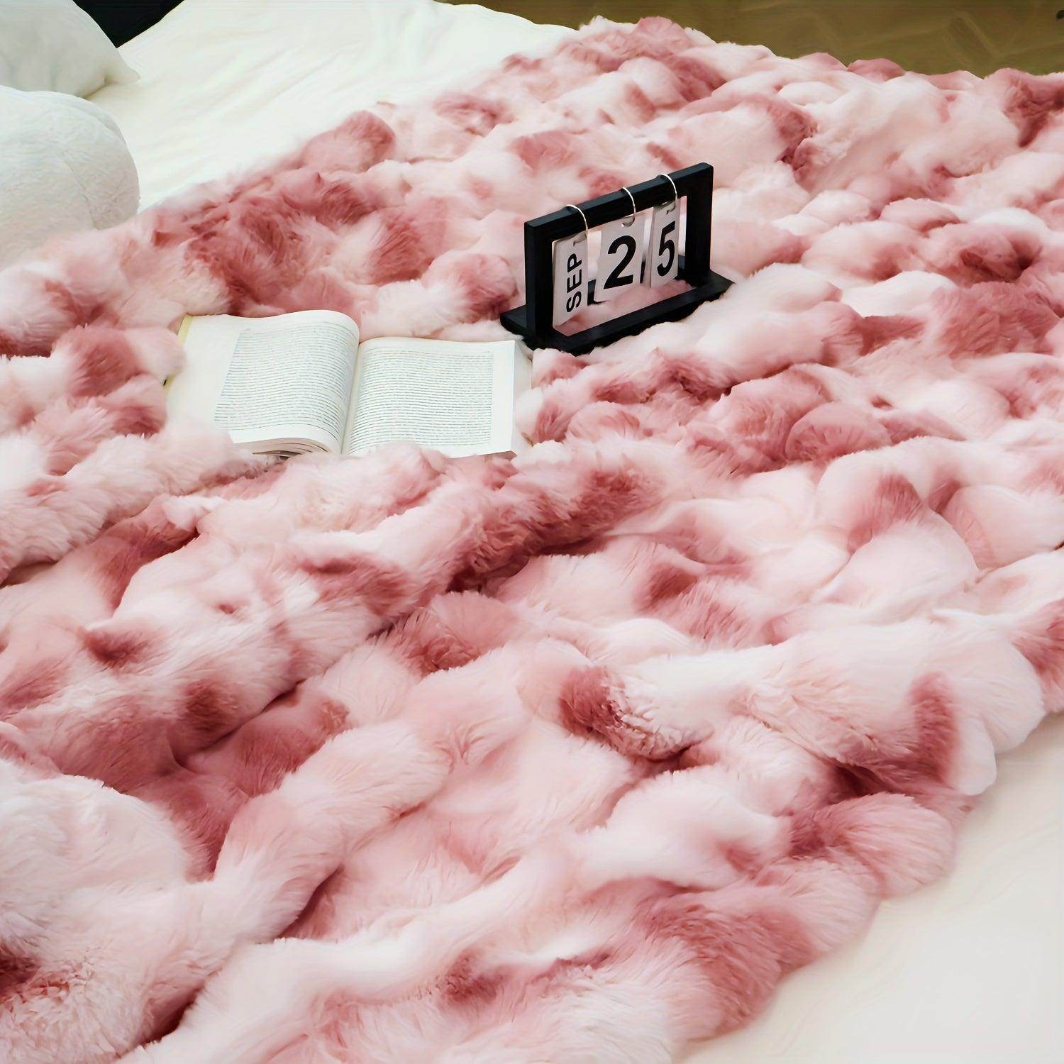 Cozy Faux Rabbit Fur Blanket - My Store