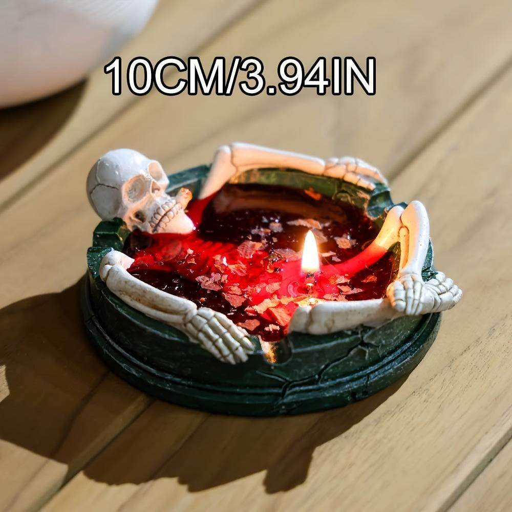 Skeleton Rose Aromatherapy Candle & Ashtray - My Store