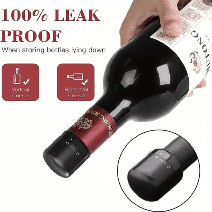 Black Rotating Wine Stopper - My Store