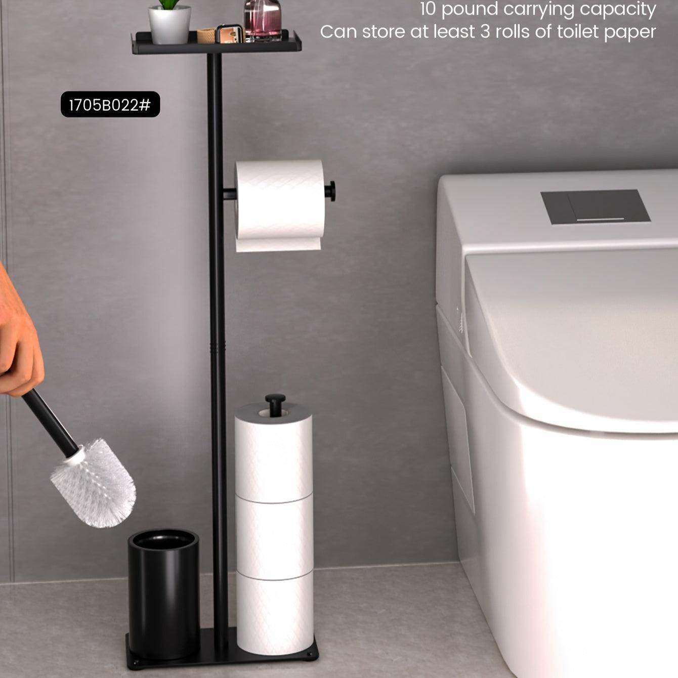 Bathroom Organizer with Toilet Brush and Tissue Holder - My Store