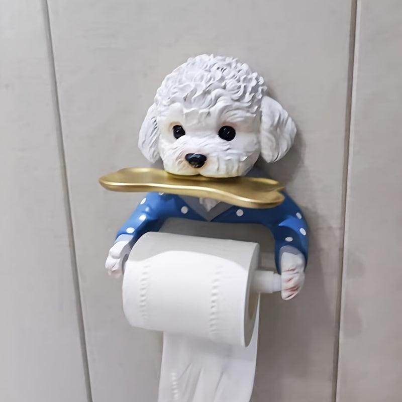 Dog-Shaped Wall Hanging Toilet Paper Holder - My Store