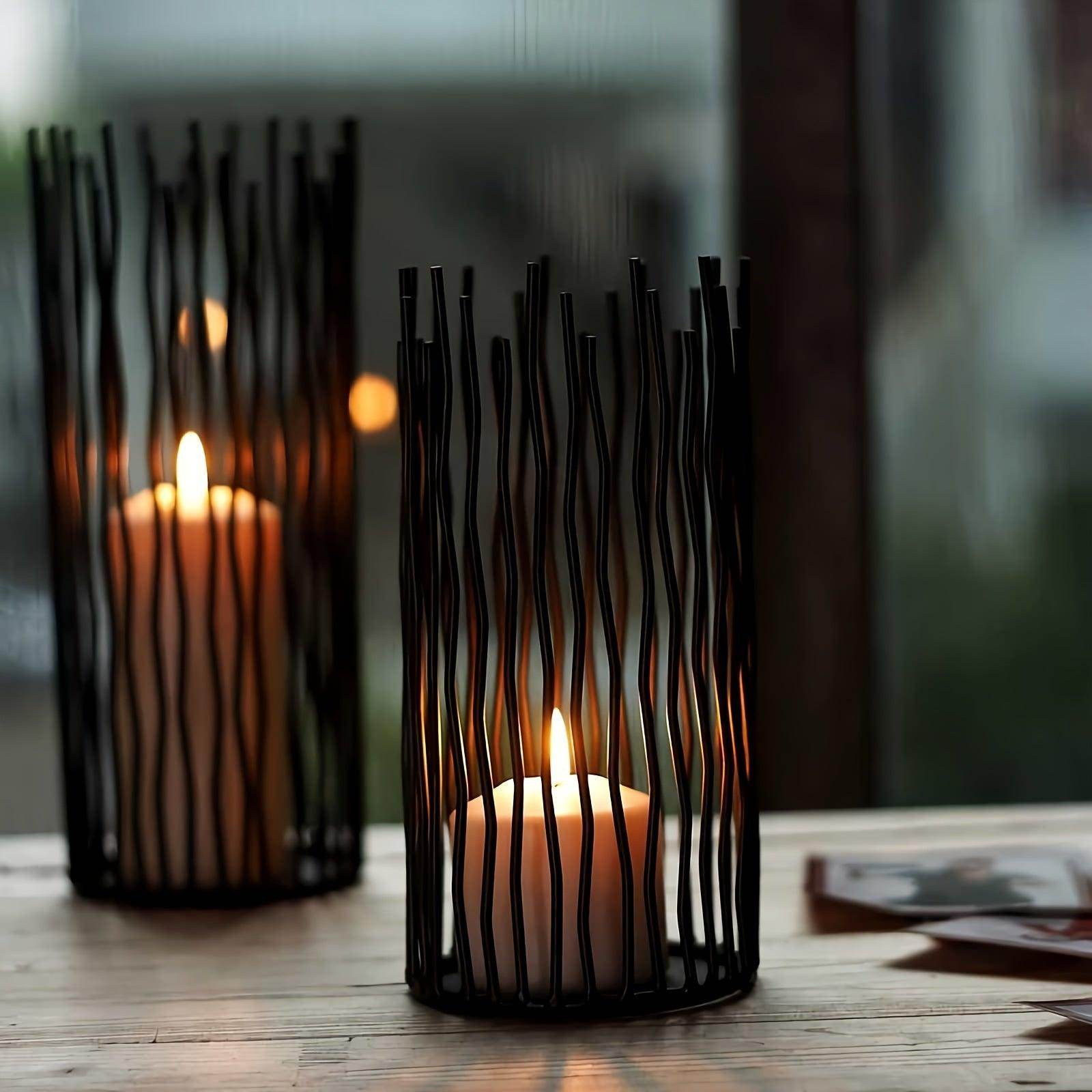 Set of 3 Metal Wire Willow Candle Holders - My Store