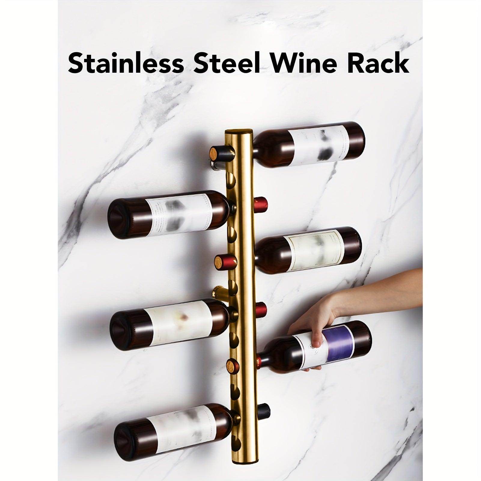 8-Bottle Wall-Mounted Wine Rack - My Store
