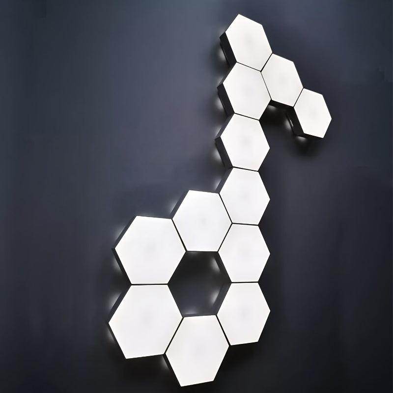 6pcs USB Powered Smart Touch LED Hexagon Wall Lights - My Store