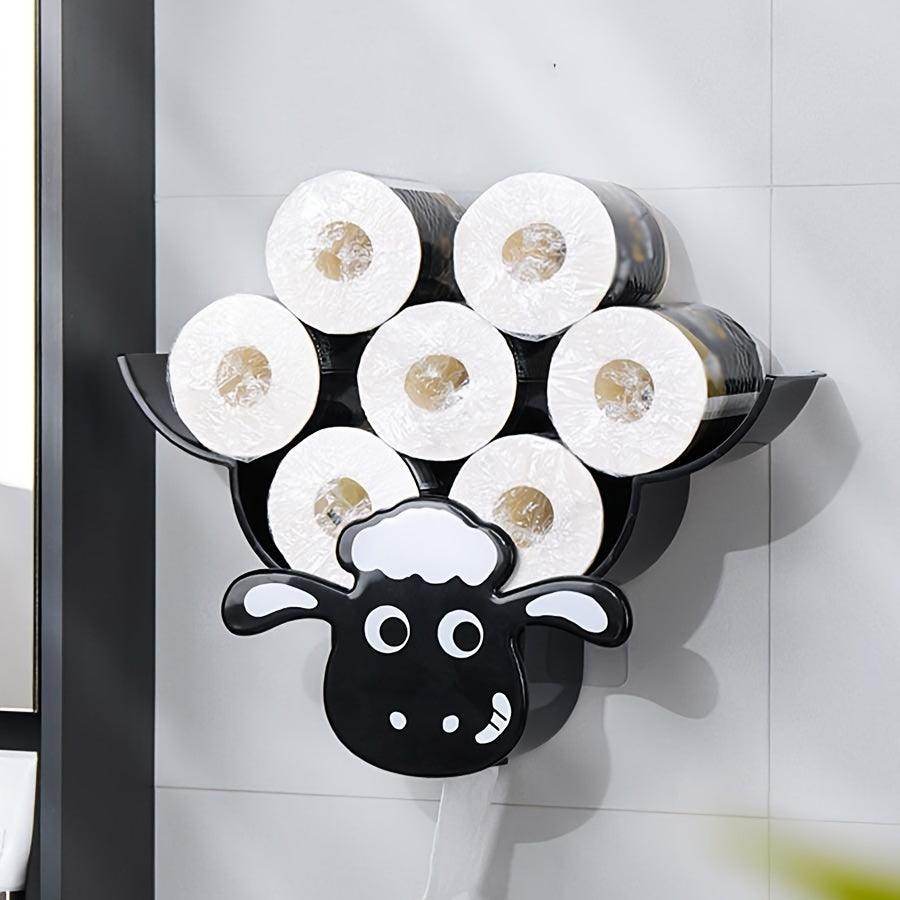 Sheep-Shaped Wall-Mounted Toilet Paper Holder - My Store
