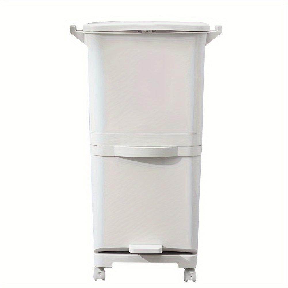 38L Plastic 2-Tier Recycling Rubbish Bin - My Store