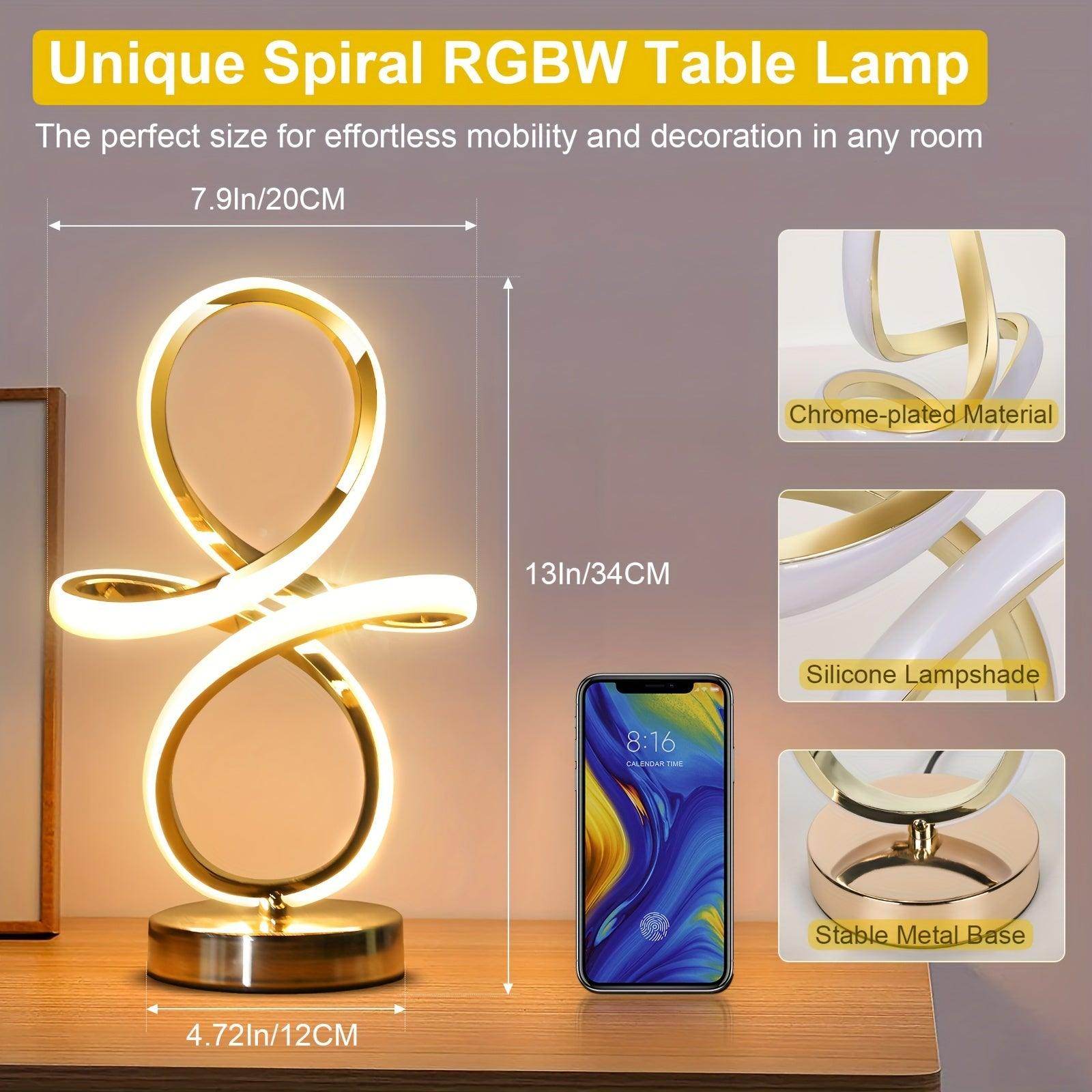Dimmable RGB LED Table Lamp – 7 Colors & 20 Light Modes - My Store
