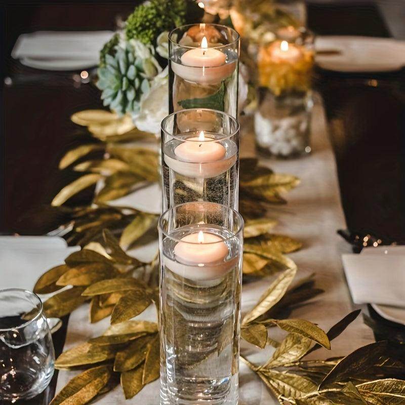16pcs Elegant Glass Cylinder Candle Holders - My Store