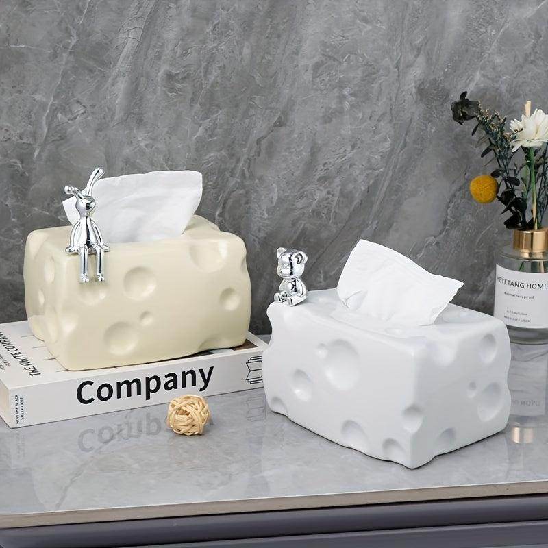 Cream Tissue Box - My Store