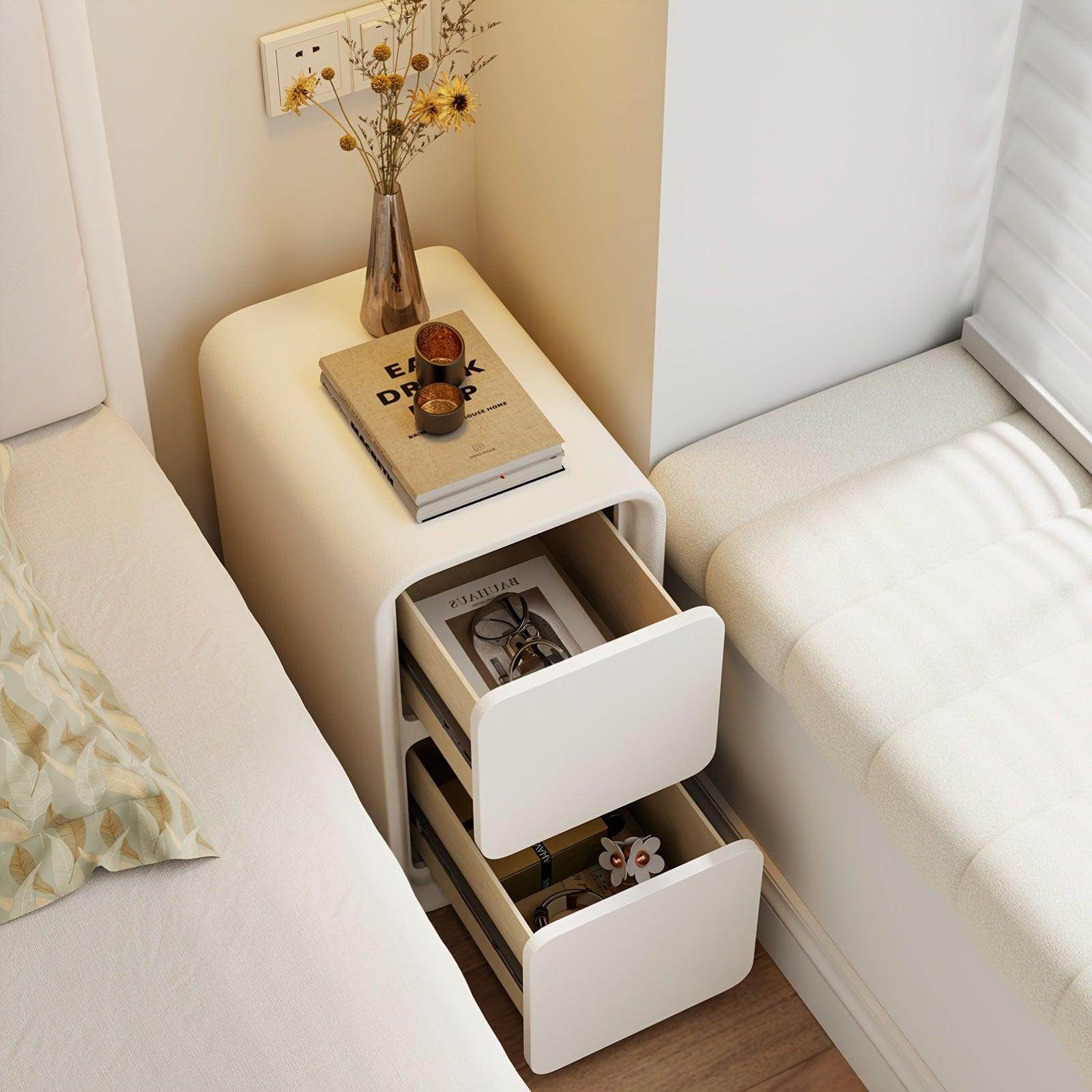 Compact Ultra-Narrow Nightstand - My Store