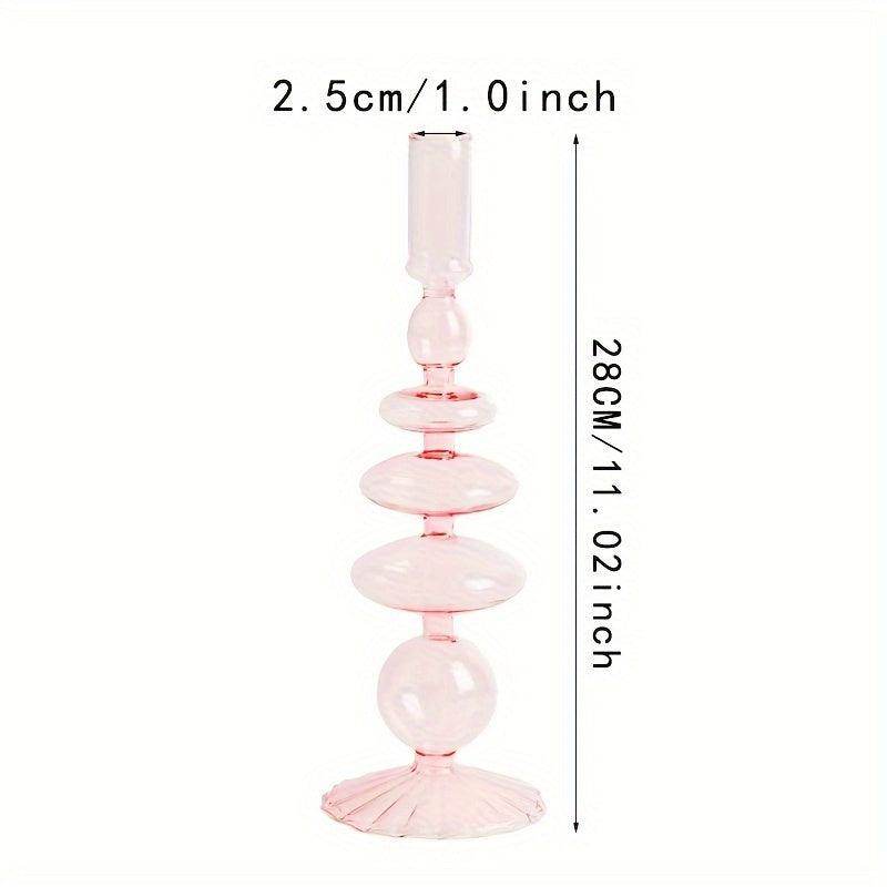Romance Glass Candleholder - My Store