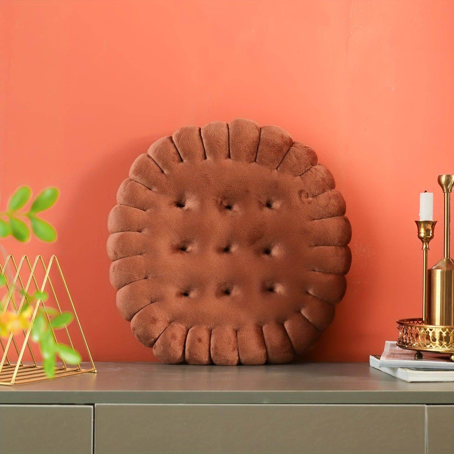 Vintage-Inspired Cookie-Shaped Seat Cushion - My Store