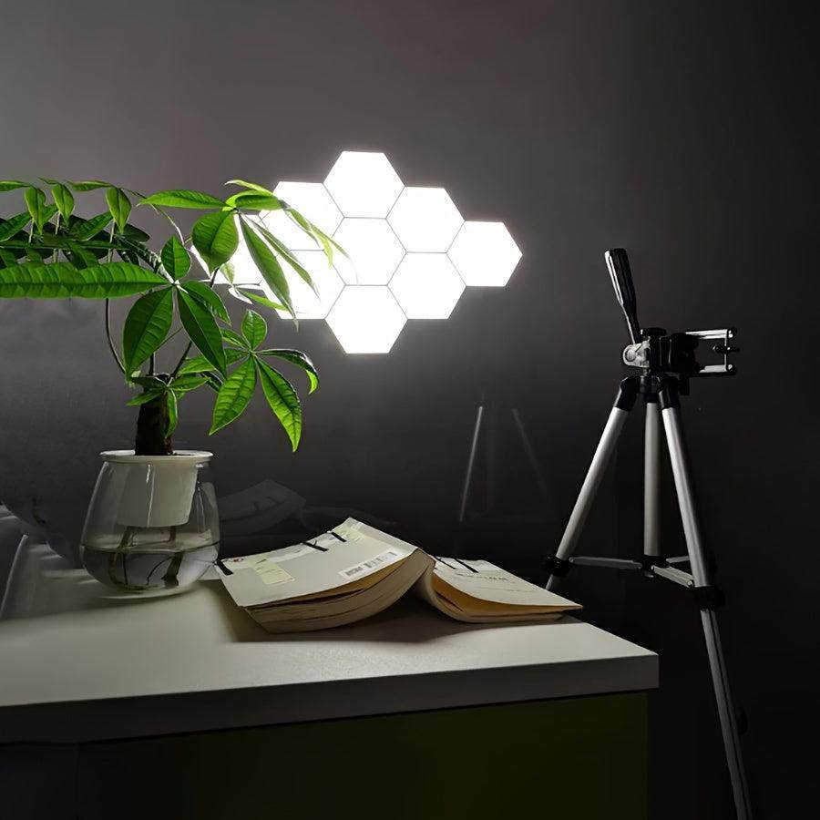 6pcs USB Powered Smart Touch LED Hexagon Wall Lights - My Store
