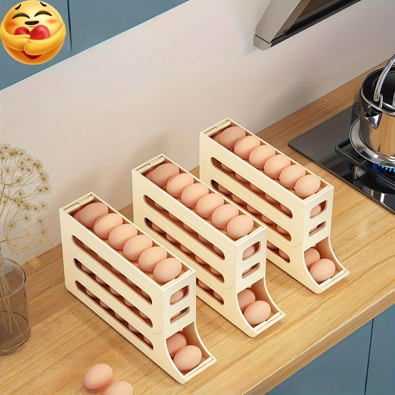 4-Tier Auto-Rolling Egg Dispenser - My Store